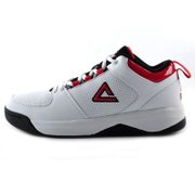 匹克PEAK 男款新款室内耐磨减震复古篮球鞋E13011A(大白/大红 45)