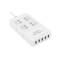 奥睿科（ORICO）HPC-4A5U 智能5口USB数码充电器 4位插座/插排/插线板/接线板(白色 1.5M)