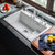 科恩纳石英石水槽单槽洗碗池家用厨房洗菜盆花岗岩加厚带沥水套餐(D8049珍珠白豪华套餐)