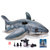 INTEX 57525 充气坐骑儿童游泳圈浮圈  大白鲨坐骑水上坐骑(本款+电泵+修补套装)