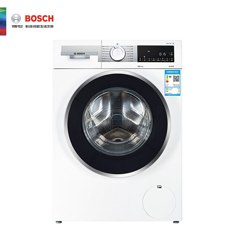 博世(bosch) wha234x00w 8公斤超薄变频滚筒洗衣机 自动除渍 筒清洁