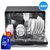 美的(Midea) WQP6-3206A-CN立式洗碗机 360度喷淋洁净 70度高温洗强劲去油 余热烘干