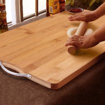 菜板实木家用砧板粘板竹子案板加厚厨房擀面板厨房刀切板(38cm*28cm*1.8cm)