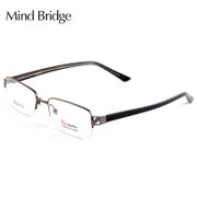 mindbridge防辐射眼镜电脑镜男女款金属半框电脑防辐射蓝膜绿膜平光眼镜8816(枪色)