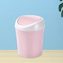 桌面垃圾桶桌上迷你可爱小号家用收纳桶垃圾盒小型卫生桶垃圾袋(北欧粉1个装)
