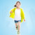 SPORTEX/博特  儿童款运动皮肤风衣 防紫外线防水透气防风皮肤衣PFY003(黄色 身高130cm)
