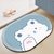 硅藻泥速干地浴室卫生间门口垫吸水防滑脚垫洗手间厕所地毯软垫子(60x90cm【吸水速干】 wink【椭圆形】)