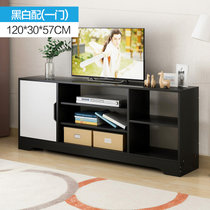 物植 电视柜 ZT-09(120cm加高款无抽黑白配)