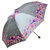 天堂伞 花色丁高密聚酯防紫外线三折钢伞晴雨伞  308T(绿色)