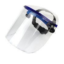 谋福 全封闭有机玻璃 防飞溅 透明头戴式 电焊面罩 厨房防护面罩面屏