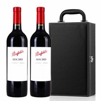 奔富BIN红酒 澳大利亚 Penfolds 原装进口葡萄酒750ml 奔富 bin389(双瓶礼盒 木塞)