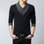 假两件衬衫领男士毛衣套头秋毛线男装韩版薄款衬衣男生针织衫T恤(6262黑色 XL)