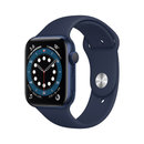 Apple Watch Series 6智能手表 GPS款 44毫米蓝色铝金属表壳 深海军蓝色运动型表带 M00J3CH/A
