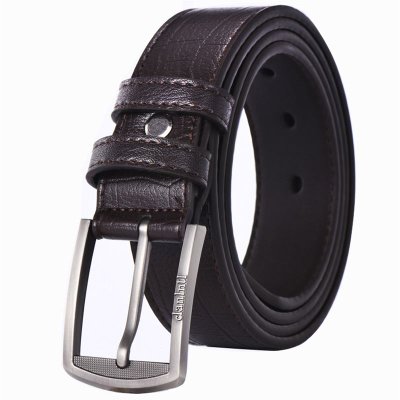 【中老年人裤腰带男士皮带中年针扣送爸爸款长