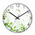 汉时（Hense）钟表挂钟客厅圆形时钟挂钟静音挂钟创意挂钟客厅时尚创意石英钟HW40(新绿(白色) 12英寸)