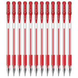 得力(deli) 6600ES 中性笔/签字笔 办公文具中性笔子弹头0.5mm 红色 12支/盒
