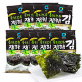 清净园韩国进口 橄榄油传统海苔 即食海苔脆 寿司拌饭紫菜包 40.5g*24袋 国美超市甄选