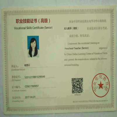 中央电教馆直出资格证幼儿园园长证 幼儿园幼
