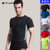 男士PRO紧身运动健身跑步 弹力排汗速干衣服短袖衫T恤tp8011(黑色 L)