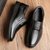 【100%全牛皮】新款男士皮鞋商务休闲真皮鞋防滑软底中老年爸爸鞋(2088黑色 38)