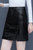皮裙半身裙女2021春秋新款高腰裙子性感包臀裙子辣妹皮裙短裙(黑色 XL)第2张高清大图