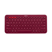 罗技（Logitech）K380无线ipad pro苹果 安卓手机 平板 电脑 超薄蓝牙键盘(红色)