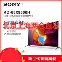 索尼（SONY）KD-65X9500H 65英寸 全面屏设计 4K HDR 互联智能AI语音 安卓9.0液晶电视机黑色