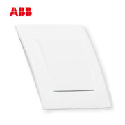 ABB开关插座面板由艺系列白色86型一开单控/一位单控/单开单控开关插座AU10153-WW