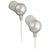 JVC Marshmallow HA-FR36-S入耳式 泡沫海绵带麦克通话耳机（银色）（提供遥控及话音筒功能 同时支持iPod/iPhone/iPad/BlackBerry）