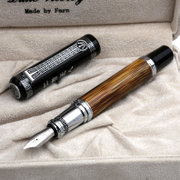 公爵（DUKE）孔子纪念版0.7MM钢笔礼盒 书法美工笔1.2MM 笔杆木制 笔身加大号礼盒装 送礼佳品(0.7MM钢笔)