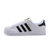 adidas阿迪达斯三叶草板鞋Superstar金标贝壳头小白鞋休闲鞋(白色 40)