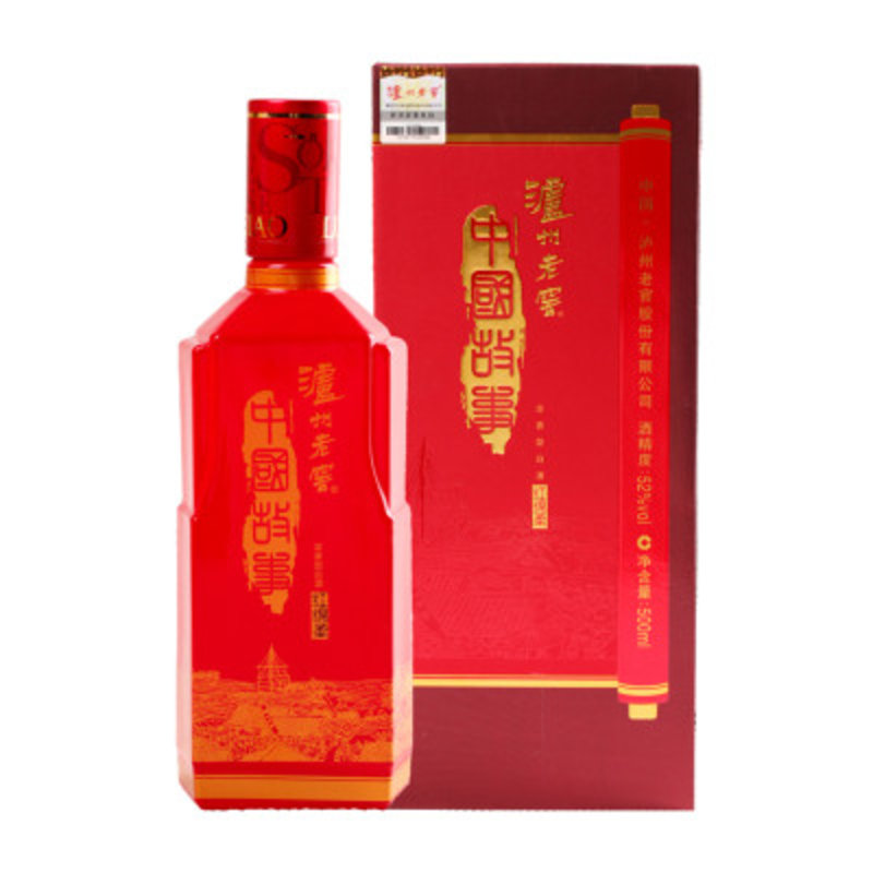 52度泸州老窖中国故事(红绵柔)500ml/瓶