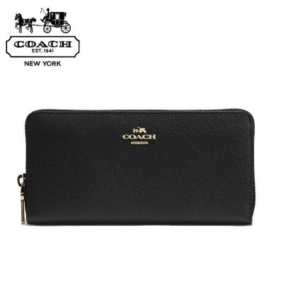 Coach蔻弛 女士长款拉链钱包 长款钱包 钱夹手拿包52372(黑色) Coach蔻弛 女士长款拉链钱包 长款钱包 钱夹手拿包52372(黑色)