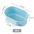 厨房水槽三角沥水篮吸盘式洗菜盆过滤水置物架洗碗池抹布收纳挂篮(大号可挂式-蓝色)