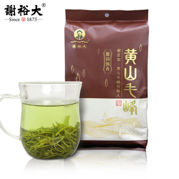 谢裕大黄山毛峰 传统古法工艺春茶 实惠袋装250g(绿茶 一袋)