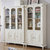 圣肯尼家具 简约美式三门书柜 欧式白色复古书柜 简易实用书架储物柜(仿古白 三门书柜)