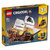 乐高LEGO海盗船创意百变三合一系列儿童积木玩具31109 国美超市甄选