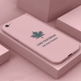绿赐苹果12手机壳iPhone12promax保护套创意枫叶12mini液态硅胶12peo全包软壳镜TPU枫叶-粉色苹果(TPU枫叶-粉色+钢化膜 苹果6S)