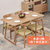北欧纯实木餐桌椅组合现代简约小户型家用吃饭桌子长方形歺桌椅(1.4M桌+4椅(椅子款式备注))