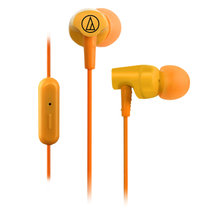 Audio Technica/铁三角 ATH-CLR100IS入耳式手机线控耳机(橙色)