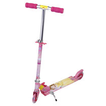 DISNEY/迪士尼儿童两轮滑板车折叠全轮闪光减震4-10岁宝宝玩具DCA21185-D公主两轮滑板车