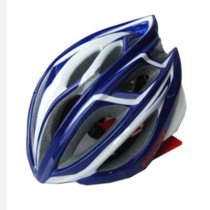 Sospor骑行装备 一体成型山地车自行车头盔 公路车死飞车户外头盔24孔(PMT蓝色)