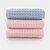 图强蜂窝童巾t2380-粉色2条+绿1条 轻薄便携柔软吸水