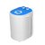 AisimaRo XPB22-1208 单桶迷你洗衣机 洗涤为主附带沥水半自动消毒款婴儿小洗衣机(蓝色)