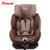 Pouch儿童安全座椅 isofix9个月-12岁 车载宝宝汽车坐椅欧标认证KS02(咖啡色布艺款)