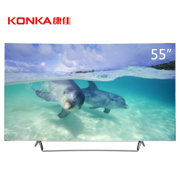 康佳（KONKA）OLED55V91U 55英寸 4K超清 自发光曲面 无边框 液晶电视（黑色）