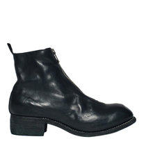 GUIDI黑色正面拉链短靴PL1-HORSE-FULL-GRAIN39黑 时尚百搭