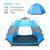 户外单双层全自动六角速开帐篷5-8人家庭大帐篷TP2350(蓝色单层帐5-8人)