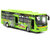鸭小贱1：24大号合金公交车长途巴士旅游大巴公共汽车声光回力儿童玩具车模型677-6(绿色)