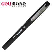 得力(deli) S34 1.0mm加粗签字笔/中性笔1.0mm 黑色(黑色 单支)